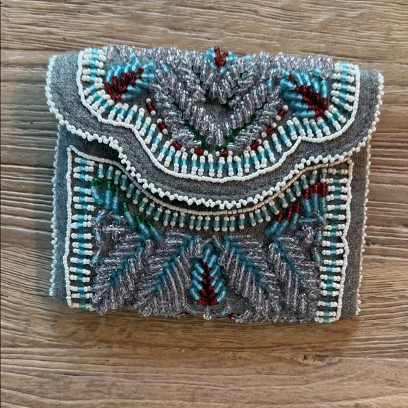 Tory burch Embroidered Beaded Women’s wallet - Picture 1 of 6